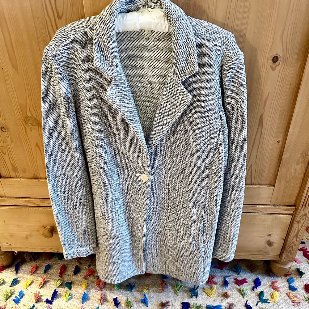 Eileen Fisher terry blazer XL
